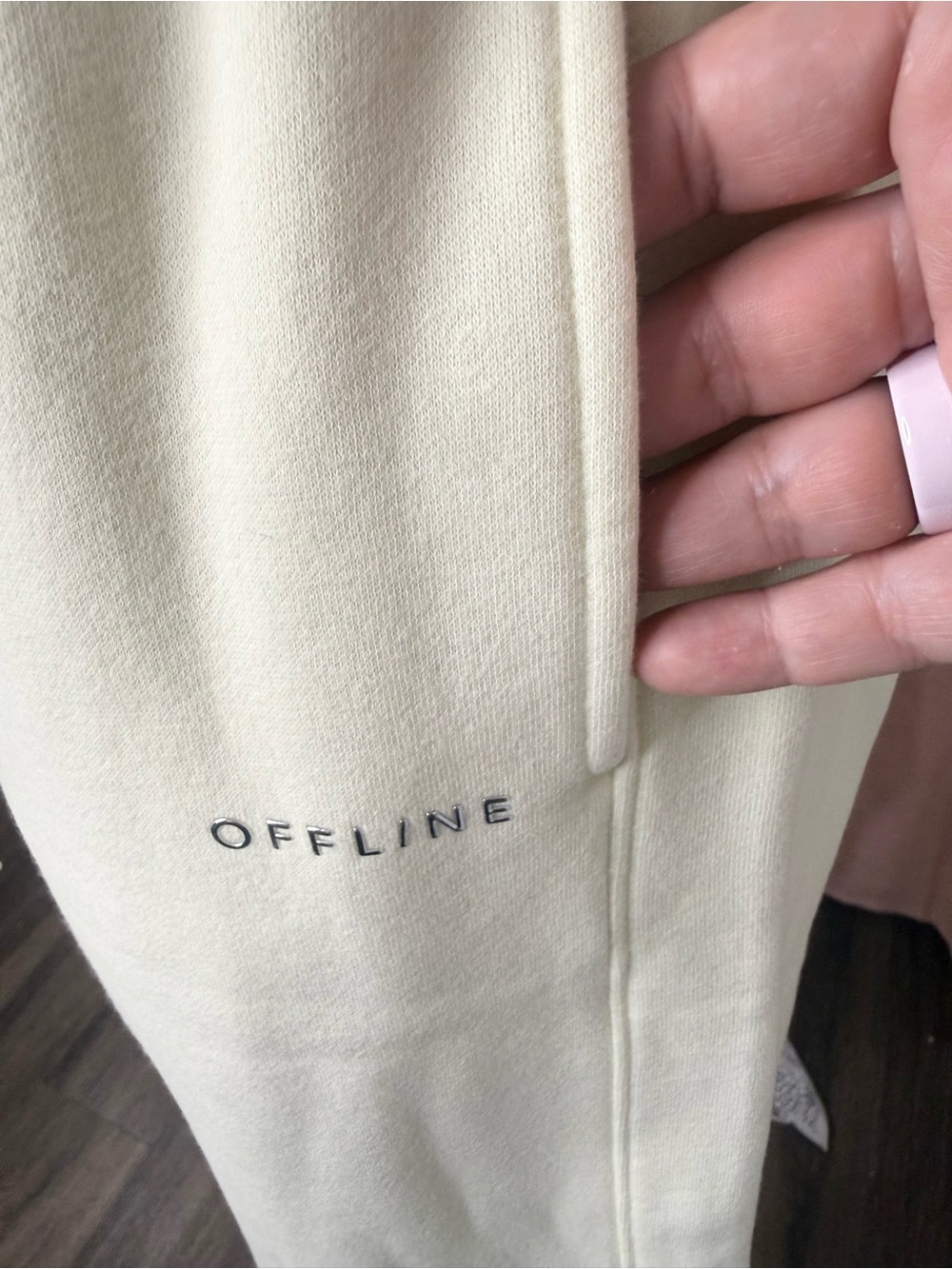Offline women’s cloud fleece Drawstring Sweatpants Green Beam Bin#25 - Picture 2 of 5